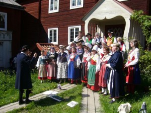 Folkpust, Kedjans folklorekör på Skansen 